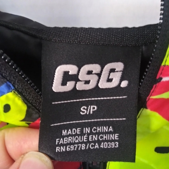 CSG Vintage 90's womens floral light weight spring jacket size small - Picture 2 of 3